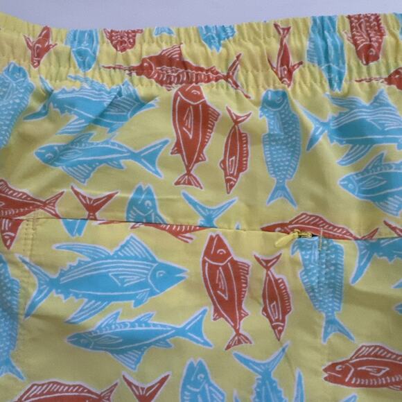 NWT Eddie Bauer Tidal Shorts Swim Trunks Mens 2XL FISH All Over Print - Picture 6 of 10